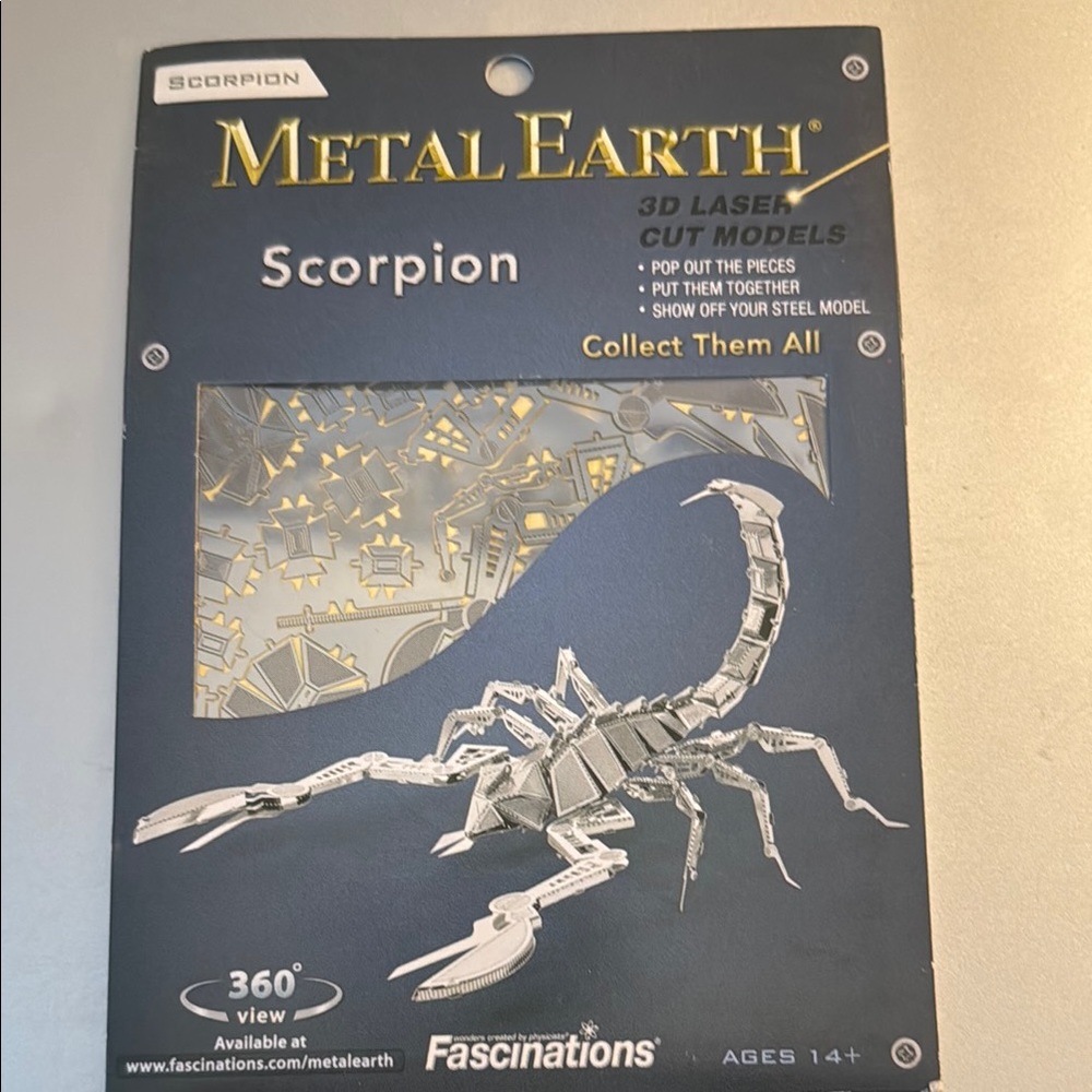 Metal Earth Silver Scorpion Model Kit